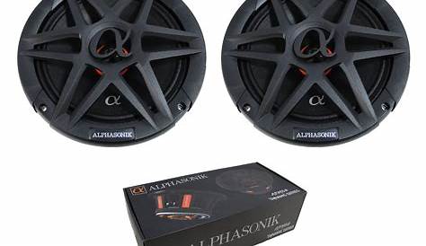 Pair of 8" Alphasonik 1600W Mid Range Speakers 4 Ohm Pro Car Audio