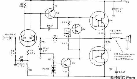 60_W_WITH_DC_COUPLED_OUTPUT - Amplifier_Circuit - Circuit Diagram