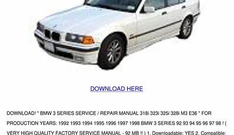 bmw m3 user manual