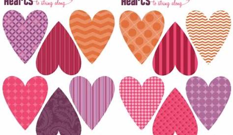 valentines day hearts printable