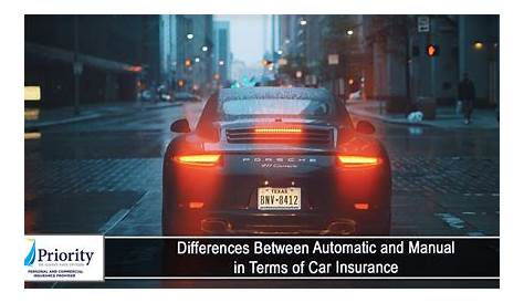 automatic vs manual insurance