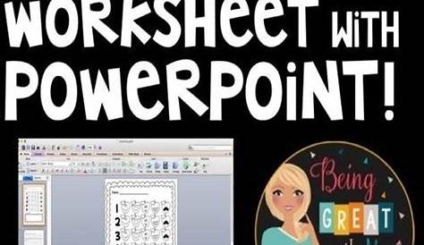 power point worksheet