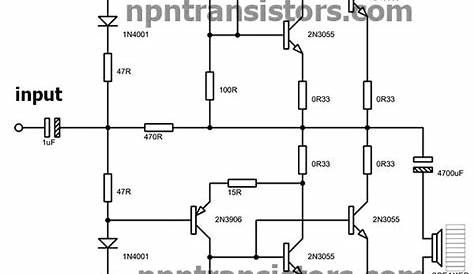 2n3055 transistor amplifier circuit diagram pdf
