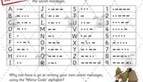 morse code worksheet for kindergarten