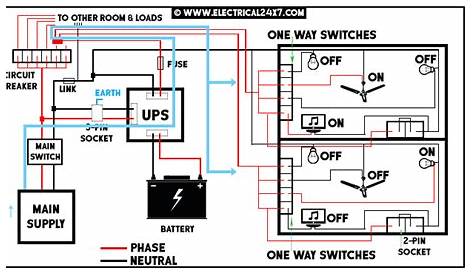 circuit diagram of ups