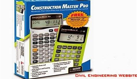 Professional Calculator Software Engineering Construction Master Pro