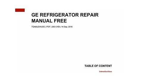 Ge refrigerator repair manual free by reddit98 - Issuu