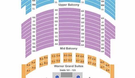 warner theater dc seating chart