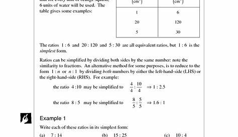 ratio and proportion worksheets grade 8