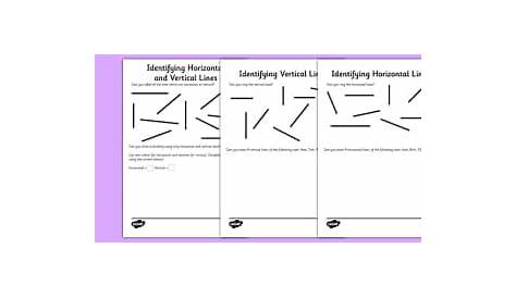 horizontal and vertical lines worksheet