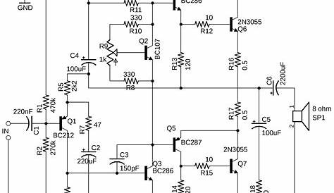 high current amplifier circuit diagram