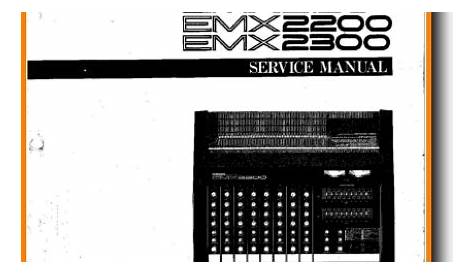 yamaha emx 5000 manual