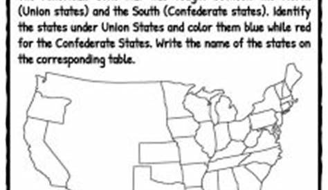 Civil War Facts, Information & Worksheets For Kids