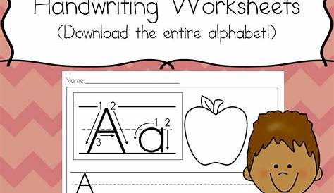 Preschool Handwriting Worksheets - Free practice pages