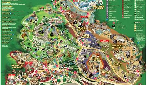 map of san diego zoo area