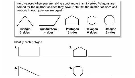 Polygons Worksheet for 4th Grade | Lesson Planet