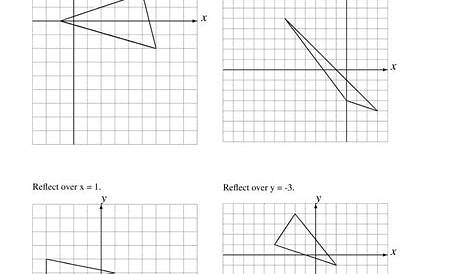 geometry g reflections worksheet 1