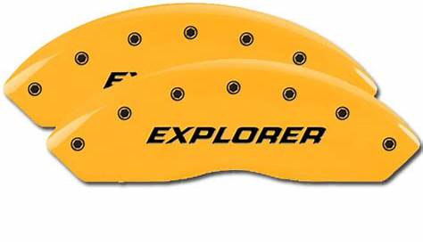 2020-2021 Ford "Explorer" Front + Rear Yellow MGP Brake Disc Caliper