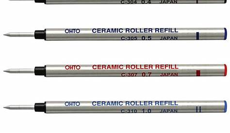 OHTO Ceramic Rollerball (XF, F, M, B) Refill - The Pen Refill Guide