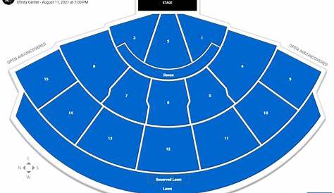 xfinity center virtual seating chart