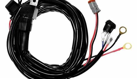 rigid wiring harness for lights