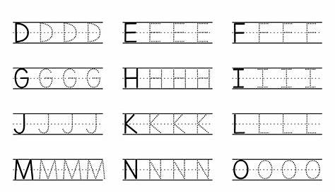 free printable letter tracing worksheets for kindergarten alphabet