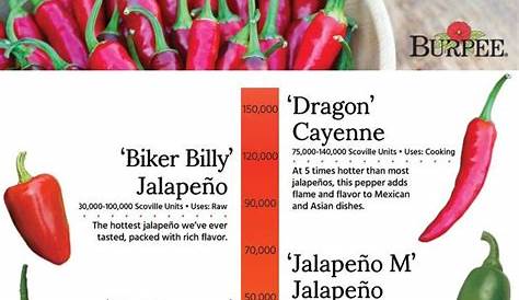 hot pepper picture chart