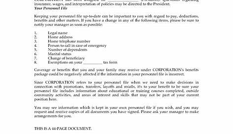 Employee Manual Template | Legal Forms and Business Templates | MegaDox.com