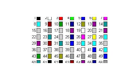 vba color index chart