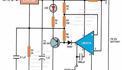 Automatic Battery Charger Circuit Diagram