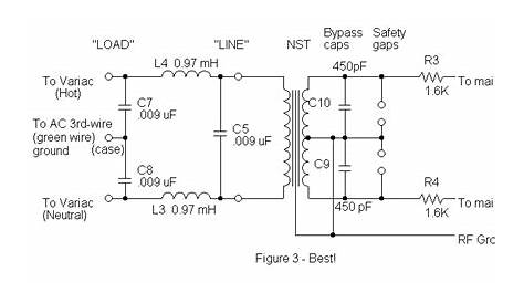 emi filter circuit schematic