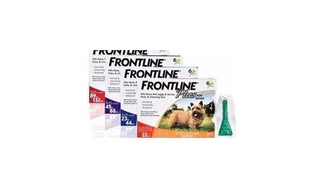 frontline plus dosing chart