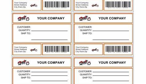 Blank Shipping Label Template New 5 Free Shipping Label Templates Excel Pdf formats in 2020