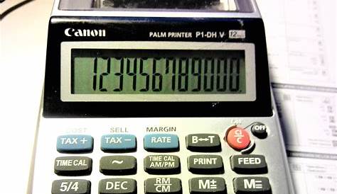 Eddie's Math and Calculator Blog: Retro Review: Canon Palm Printer P1-DH V
