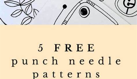 Free Printable Punch Needle Patterns - Free Printable