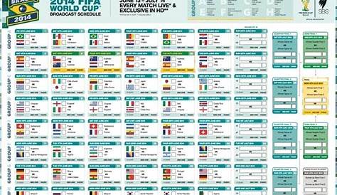 world cup schedule printable est
