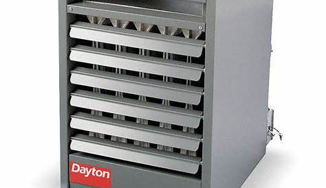 DAYTON Gas Unit Heater, NG, Propeller, BtuH Input 75,000, 1100 cfm, Gas