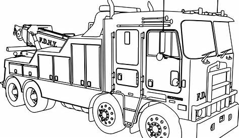 Simple Fire Truck Coloring Pages at GetColorings.com | Free printable