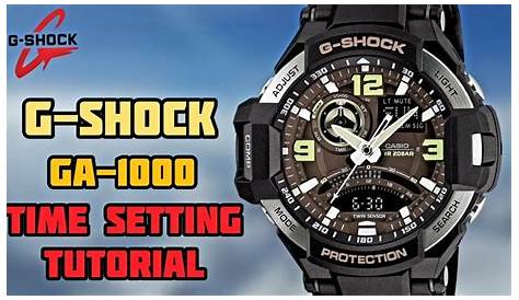 g shock time setting manual