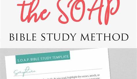 SOAP Bible Study Method Printable Sheets - Etsy