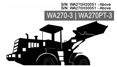 komatsu wa270 operators manual