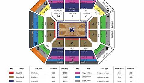 washington husky stadium seating chart