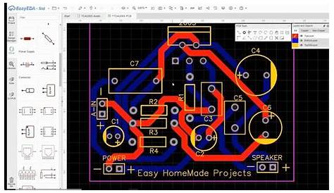easyeda create pcb from schematic
