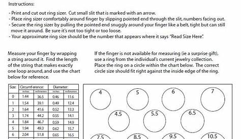 #rings | Ring sizes chart, Printable ring size chart, Printable ring sizer