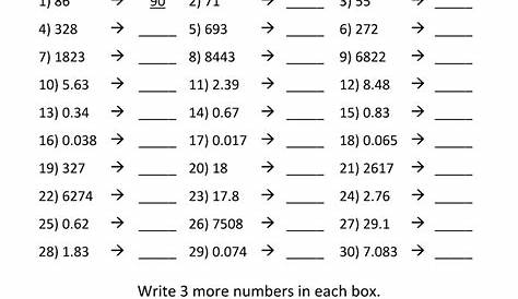 rounding numbers worksheet with answers