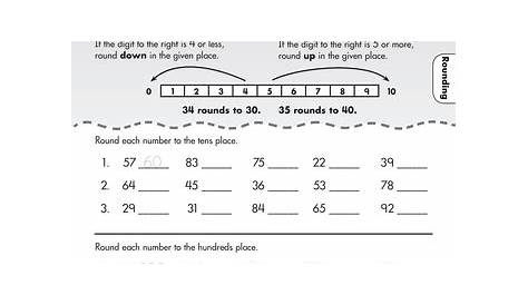 printable rounding worksheets 3rd grade