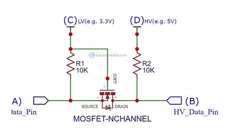 bidirectional level shifter schematic