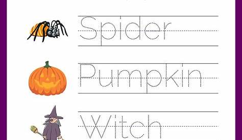 halloween worksheets for kindergarten free