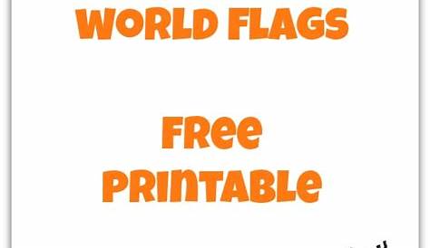 free printable flags of the world pdf