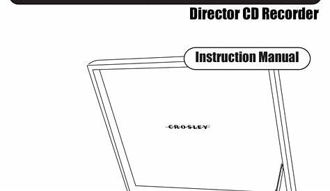 CROSLEY DIRECTOR CR246 INSTRUCTION MANUAL Pdf Download | ManualsLib